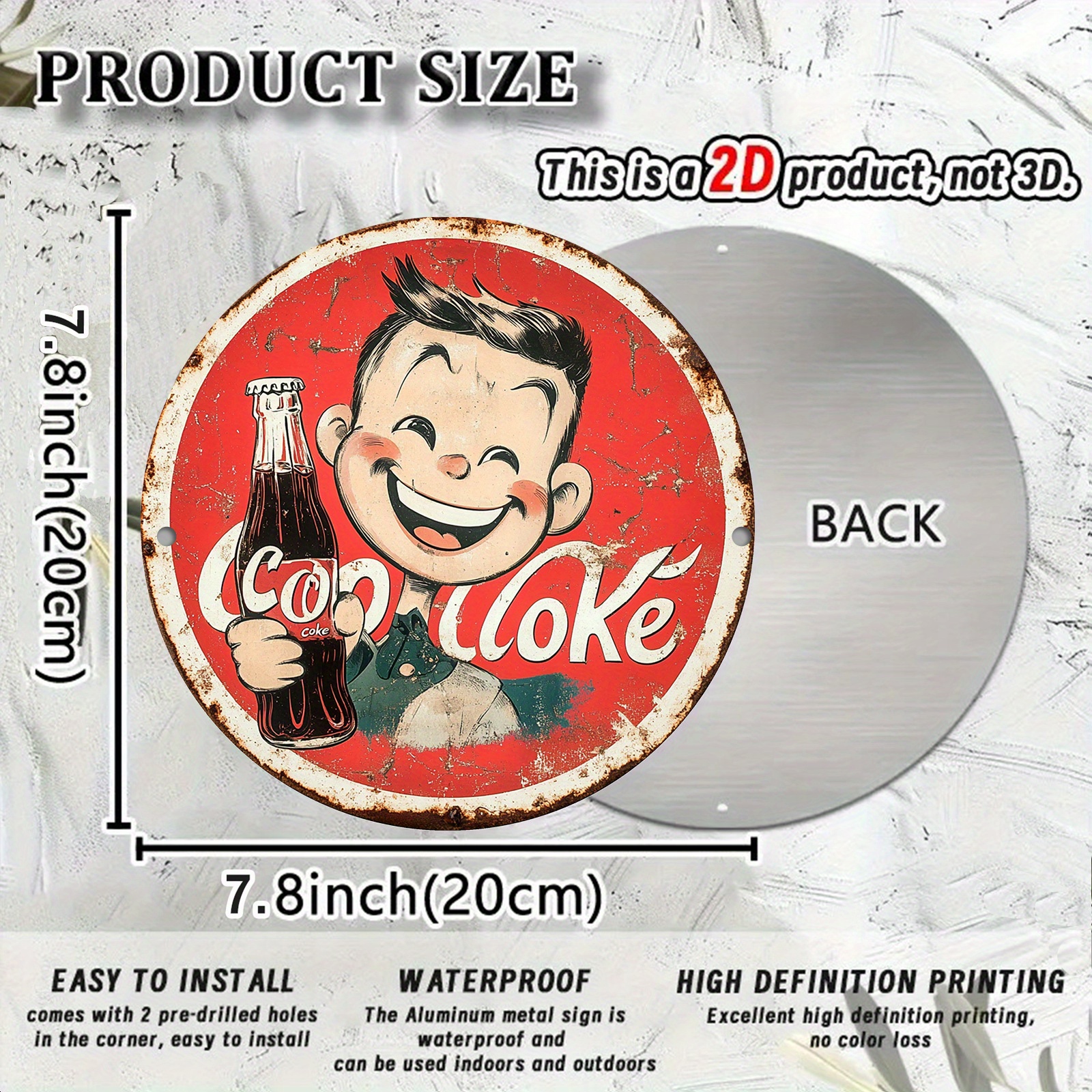 Vintage-Style Cola Advertiseme - Home Bar Cafe recension och pris