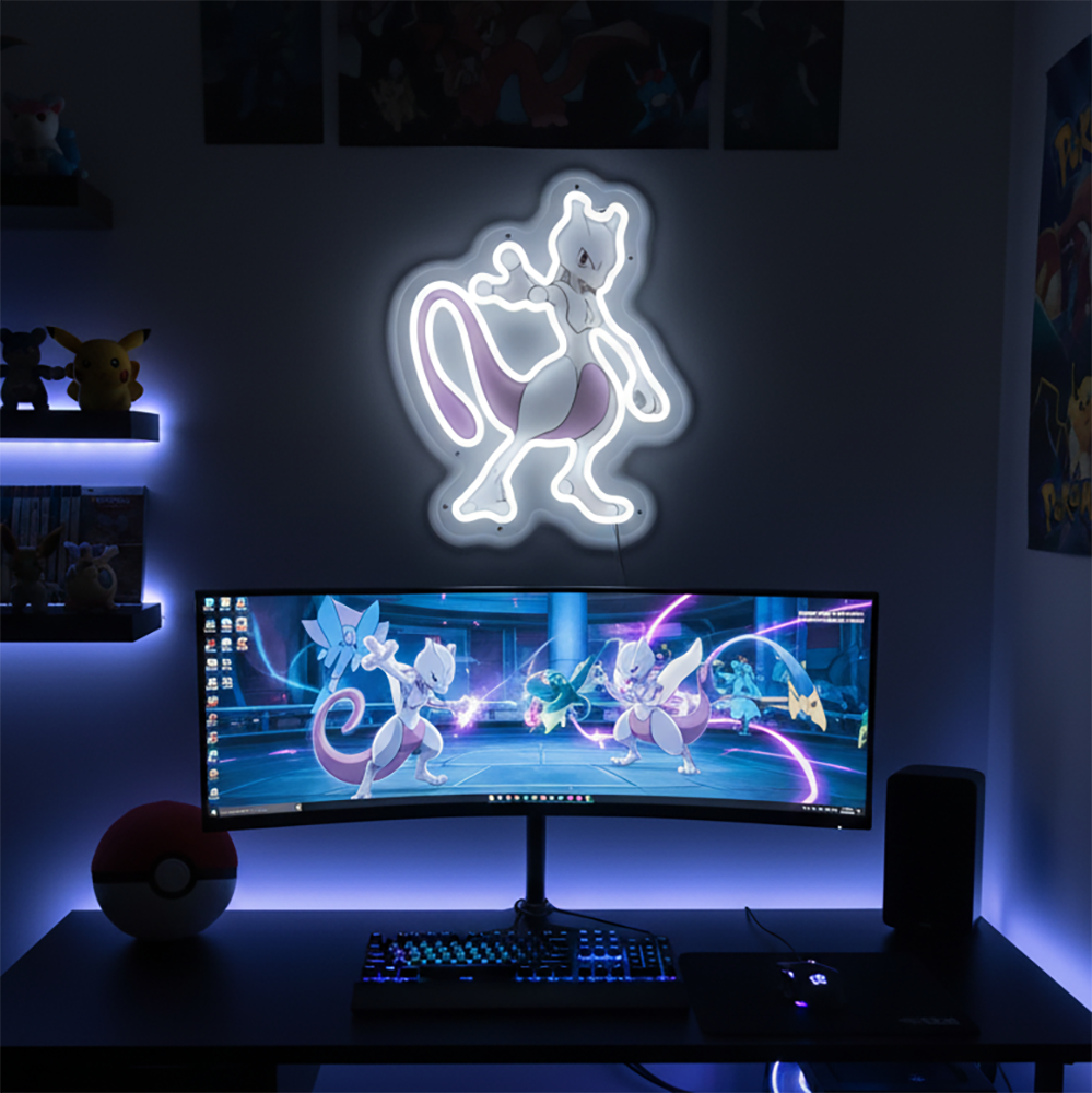 Custom Anime Pokemon Mewtwo Ac - Home Bar Shelf recension och pris