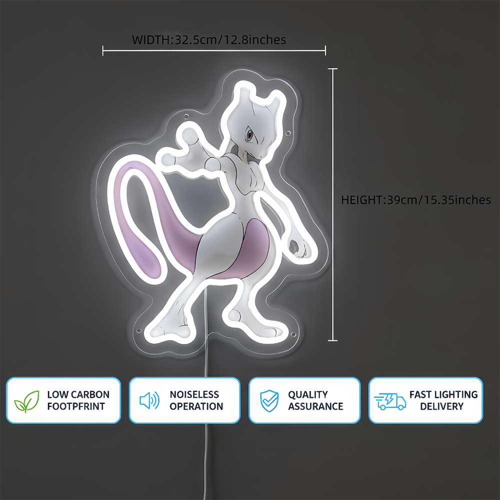Custom Anime Pokemon Mewtwo Ac - Home Bar Shelf recension och pris