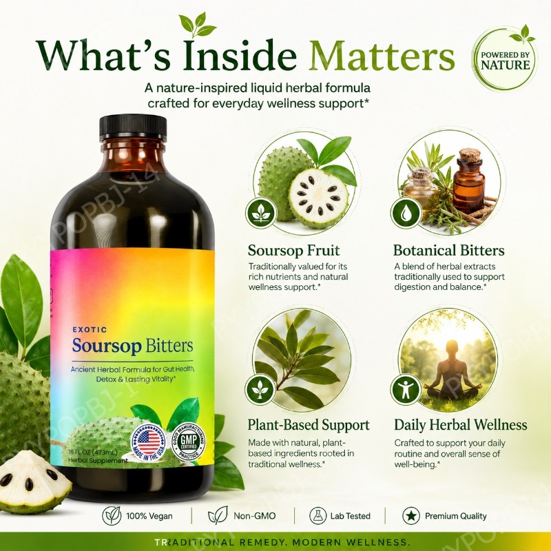 Exotic Soursop Bitters Herbal  - Bitters Bottle Set recension och pris
