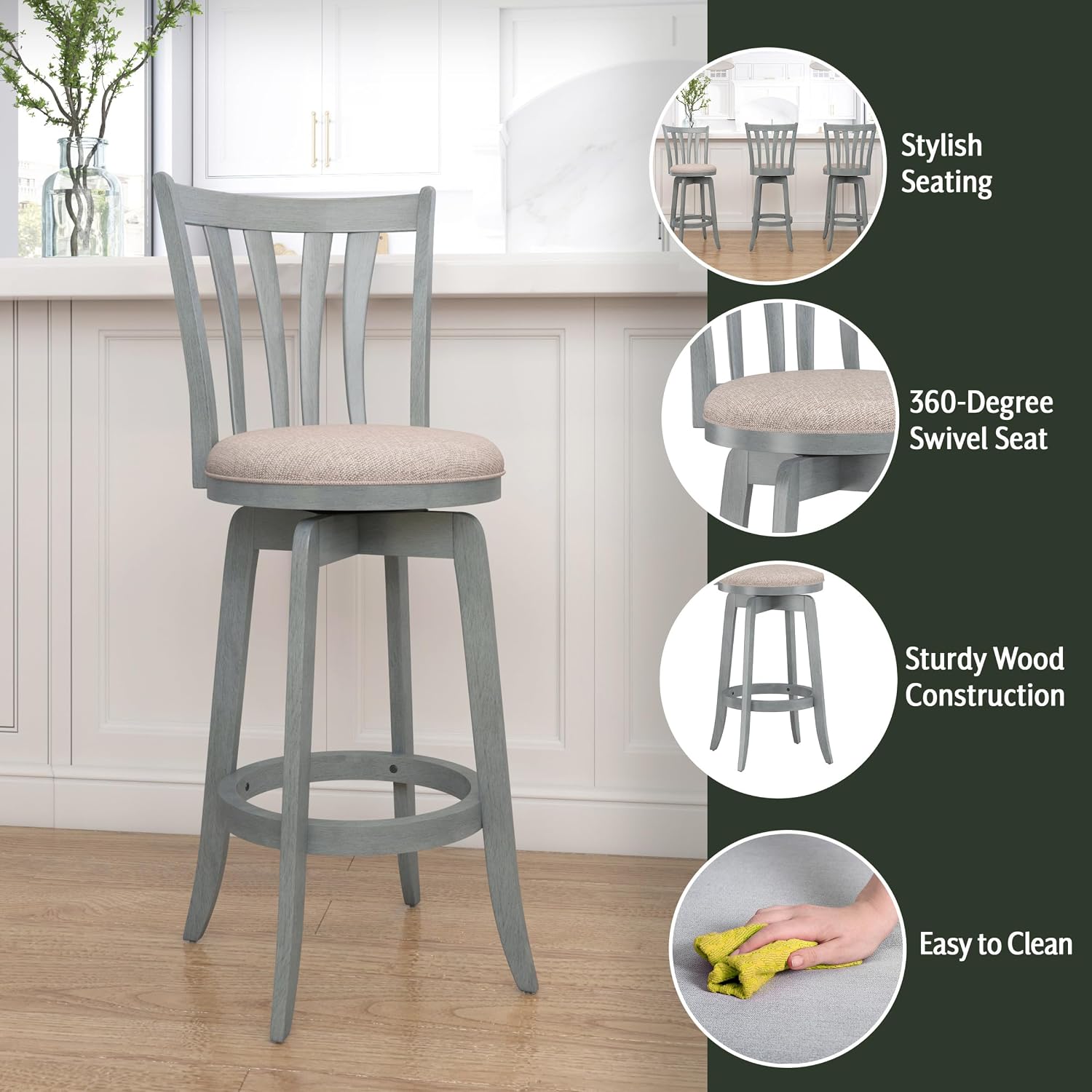 30 Inch Tall Wood Bar Height S - Home Bar Stools recension och pris