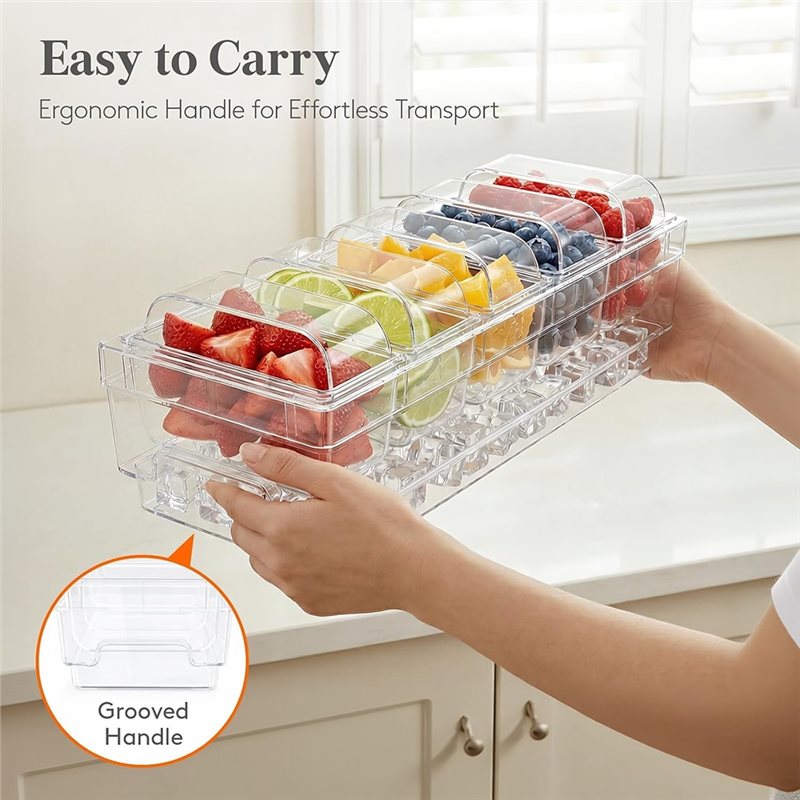 AB66-Chilled Condiment Contain - Garnish Tray Set recension och pris