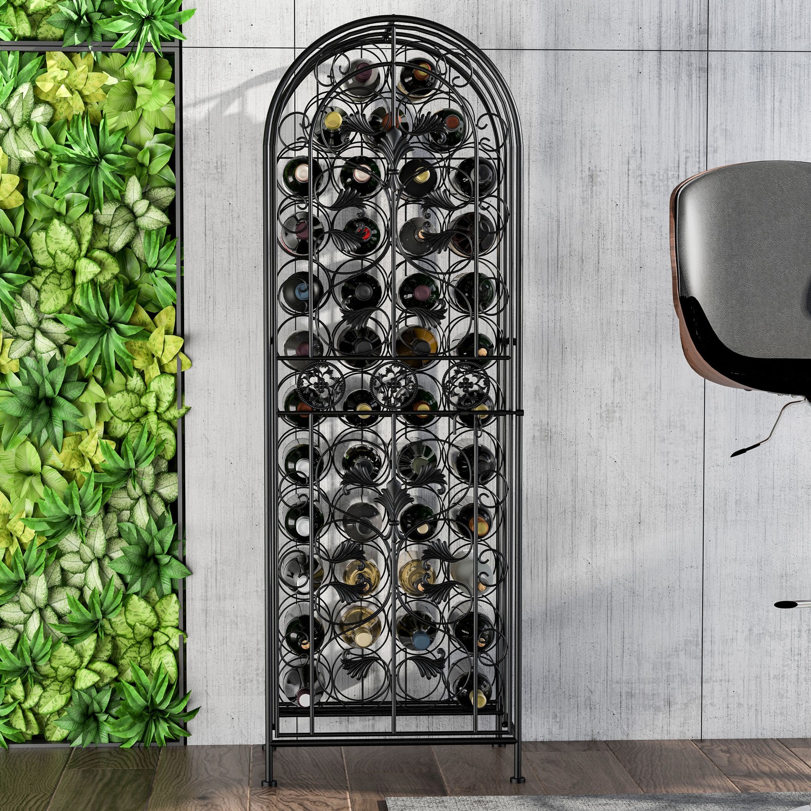 Free Standing Wine Rack 45 Bot - Home Bar Stand recension och pris
