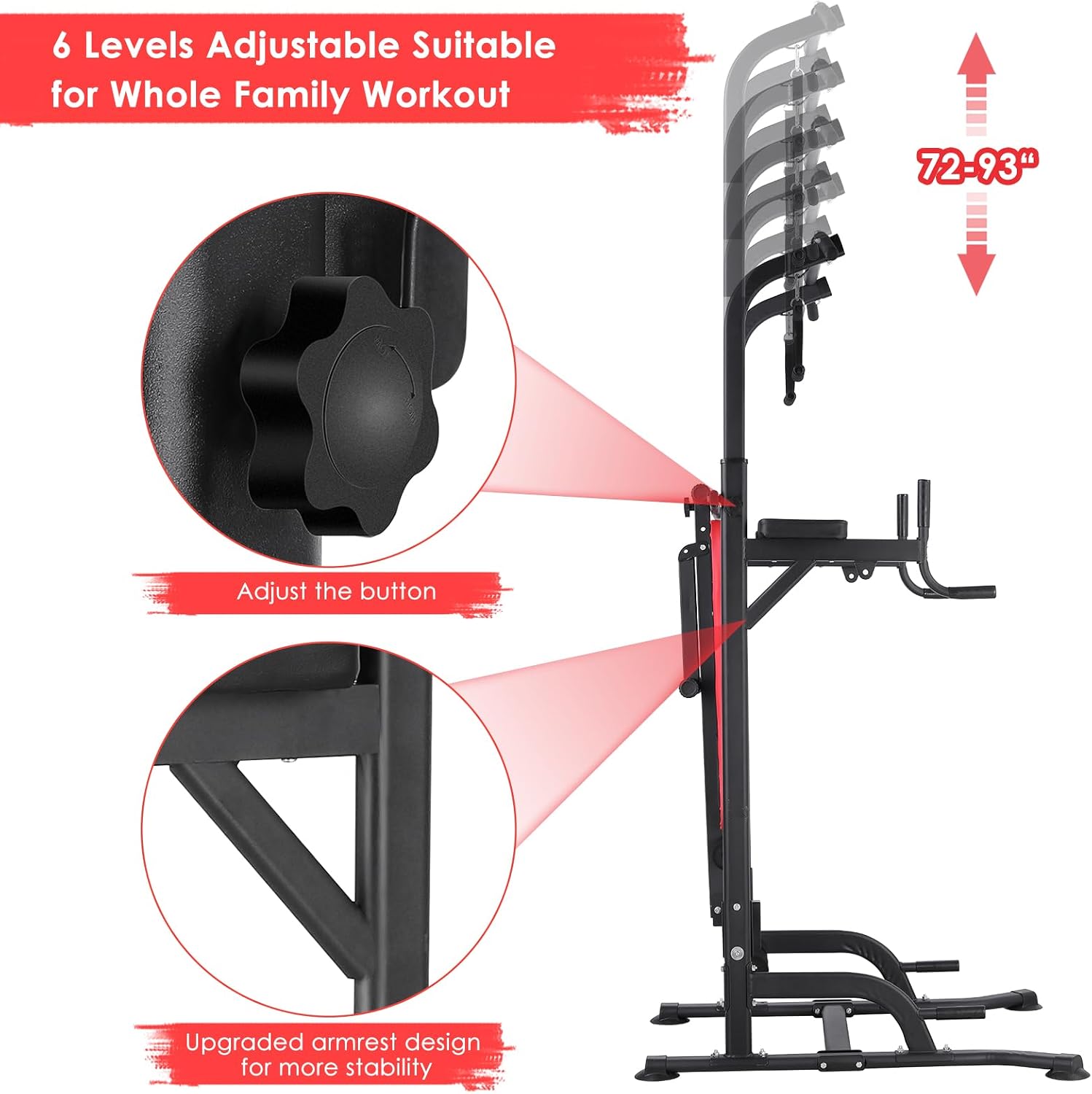 Power Tower with Bench, Pull U - Home Bar Stand recension och pris