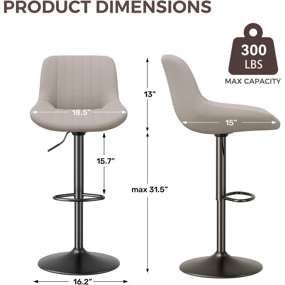 Bar Stools Set o 2, Adjustable - Home Bar And Counter recension och pris