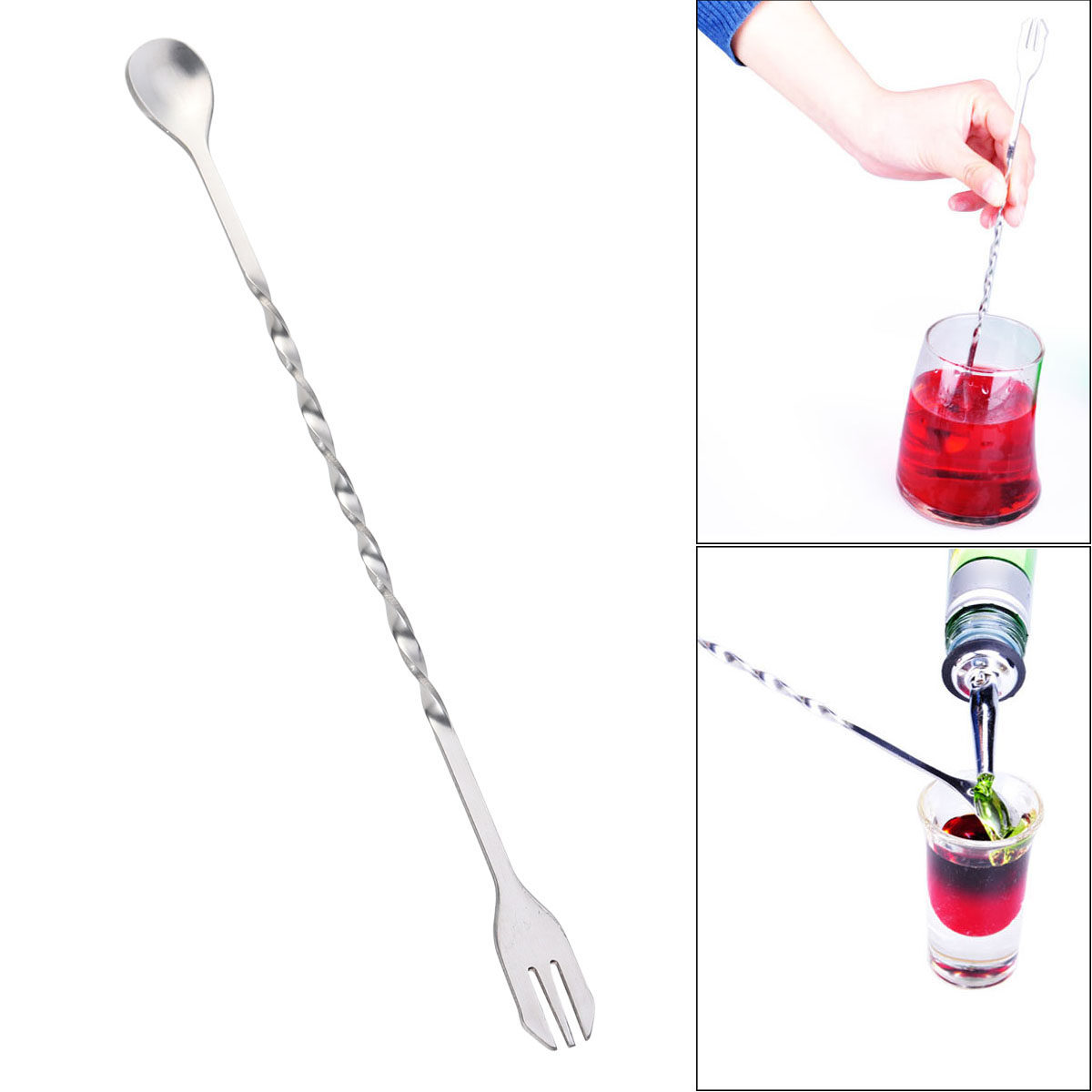 304 Stainless Steel Twisted Sp - Bar Spoon Twisted recension och pris