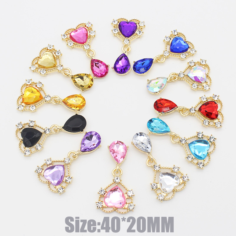 10Pc 20*40mm NEW Heart Crystal - Cocktail Recipe Book recension och pris