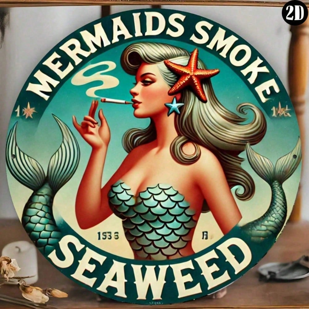 Vintage Mermaid Seaweed Smoke  - Home Bar Cafe recension och pris