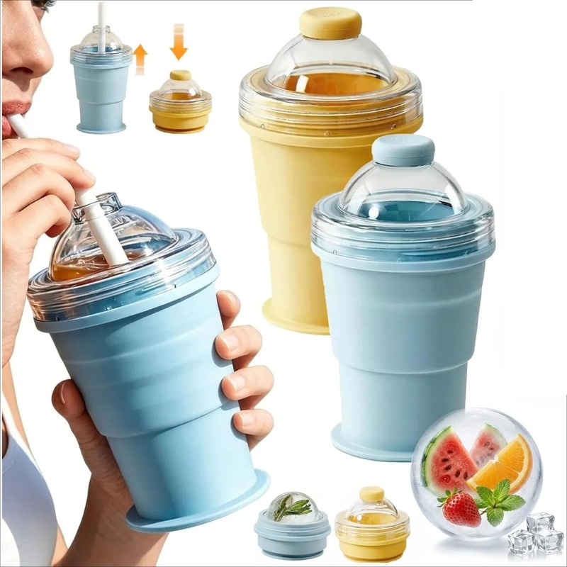 2-in-1  Silicone Folding Ice H - Ice Mold Sphere recension och pris