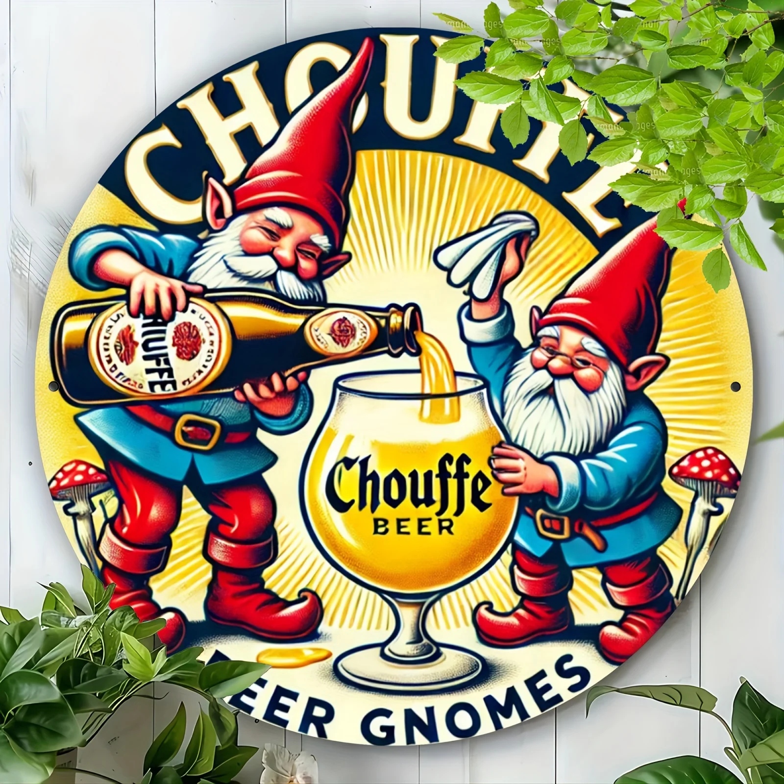 Round Metal Sign with Beer Gno - Home Bargains recension och pris