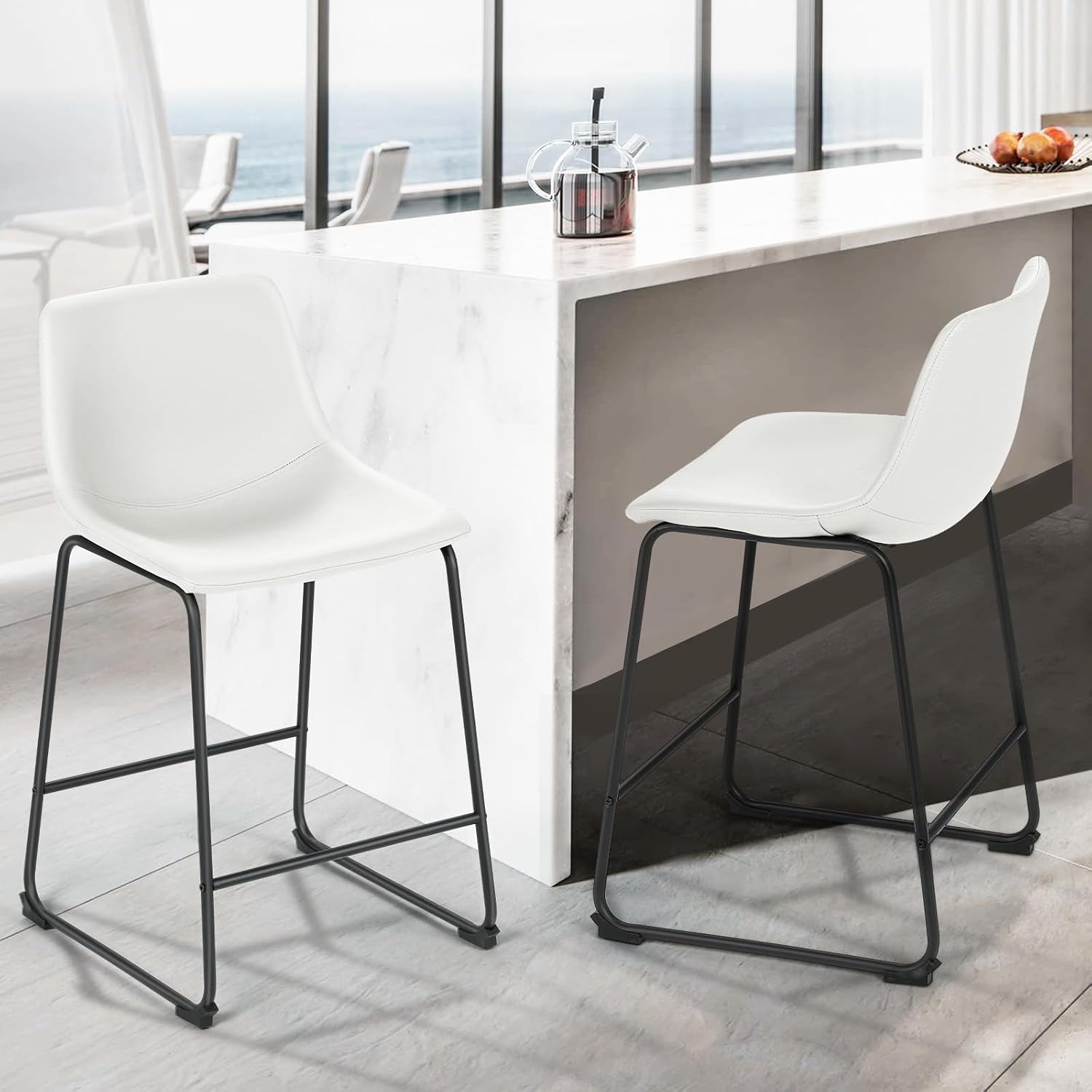 Bar Stools Set of 2 with Metal - Home Bar Stools recension och pris