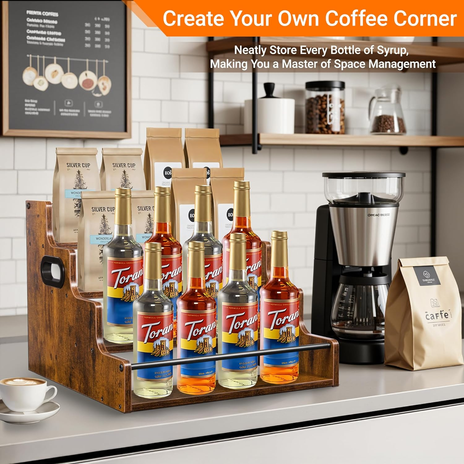 Liquor Bottle Display Shelf, C - Home Bargains recension och pris