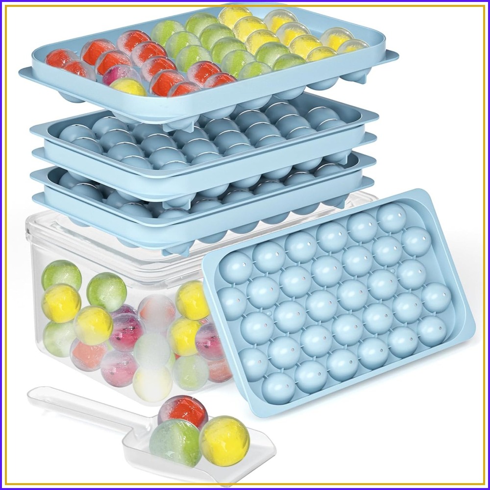 Mini Ice Ball Trays with Lid & - Ice Mold Sphere recension och pris