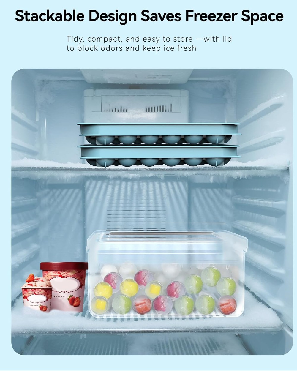 Mini Ice Ball Trays with Lid & - Ice Mold Sphere recension och pris
