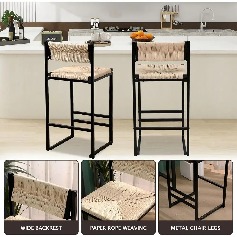 Set of 2 Creamy White Paper Ro - Home Bar And Counter recension och pris