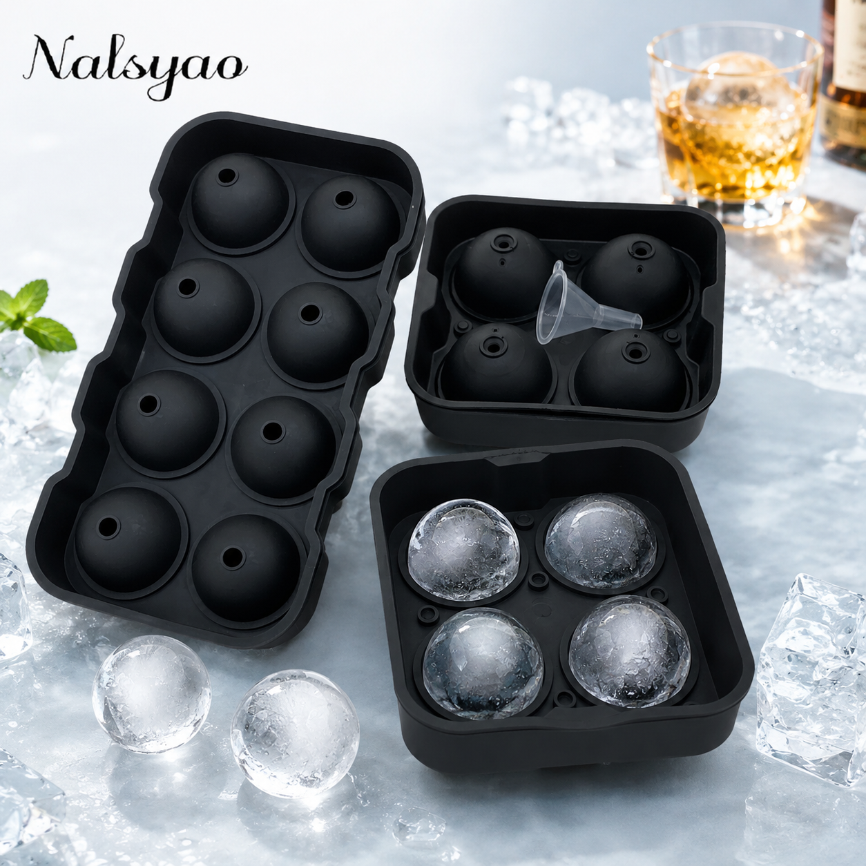 Wholesale Ice Cube Silicone Ic - Ice Mold Sphere recension och pris