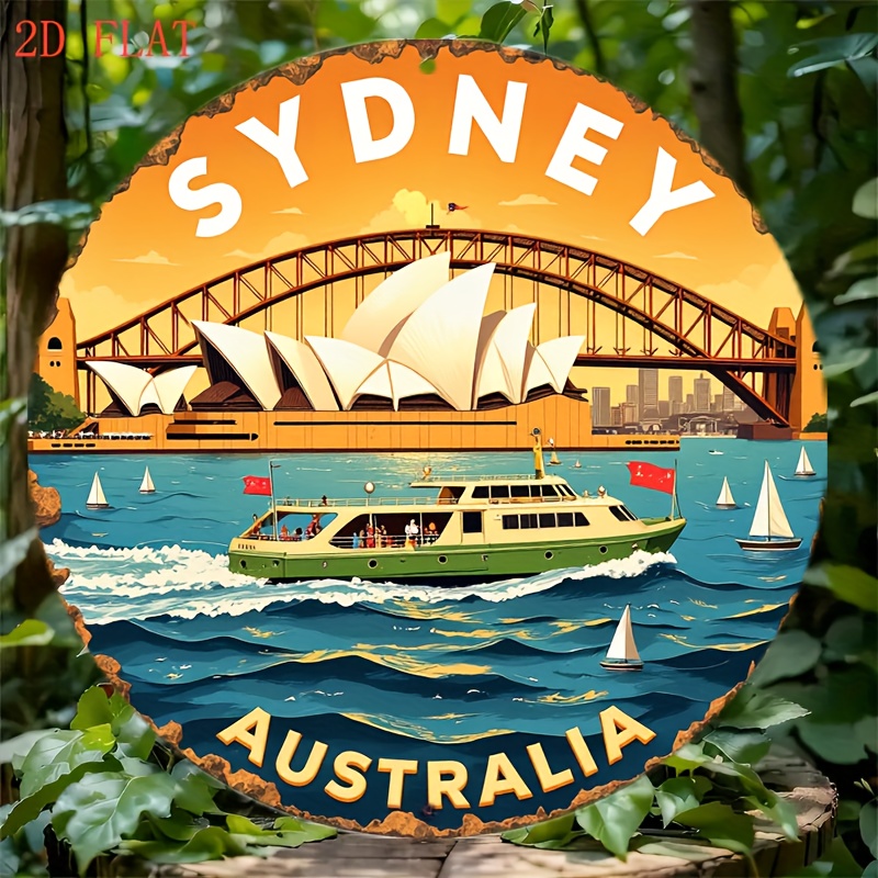 2D Metal Sign Sydney Australia - Home Bar Sydney recension och pris