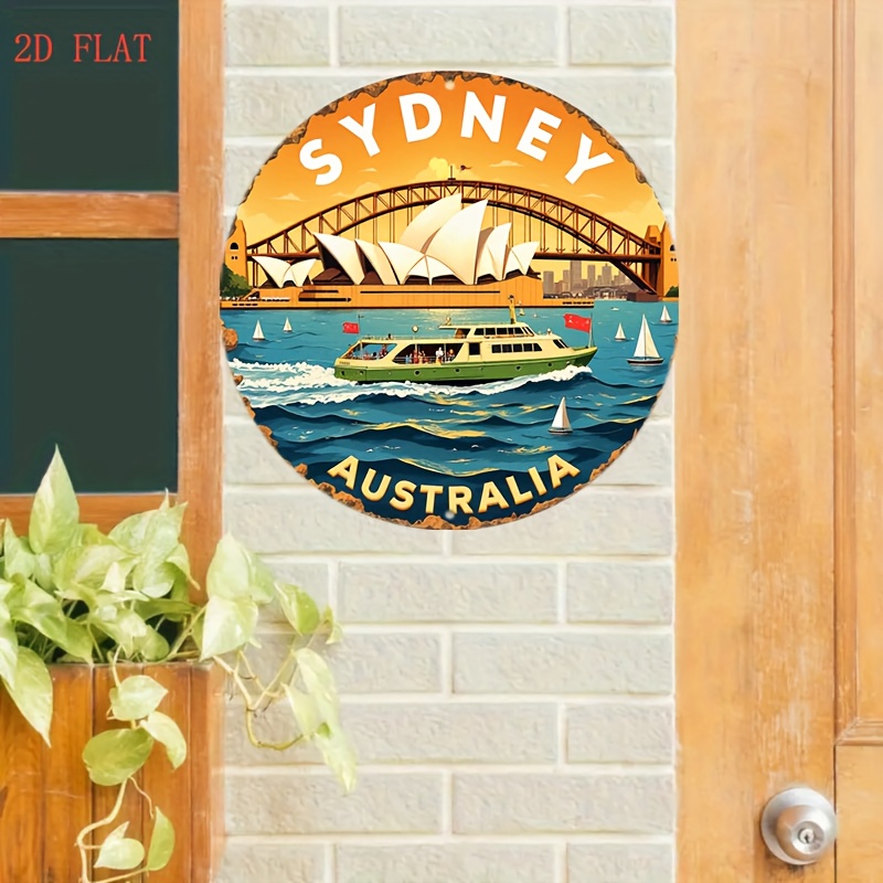 2D Metal Sign Sydney Australia - Home Bar Sydney recension och pris