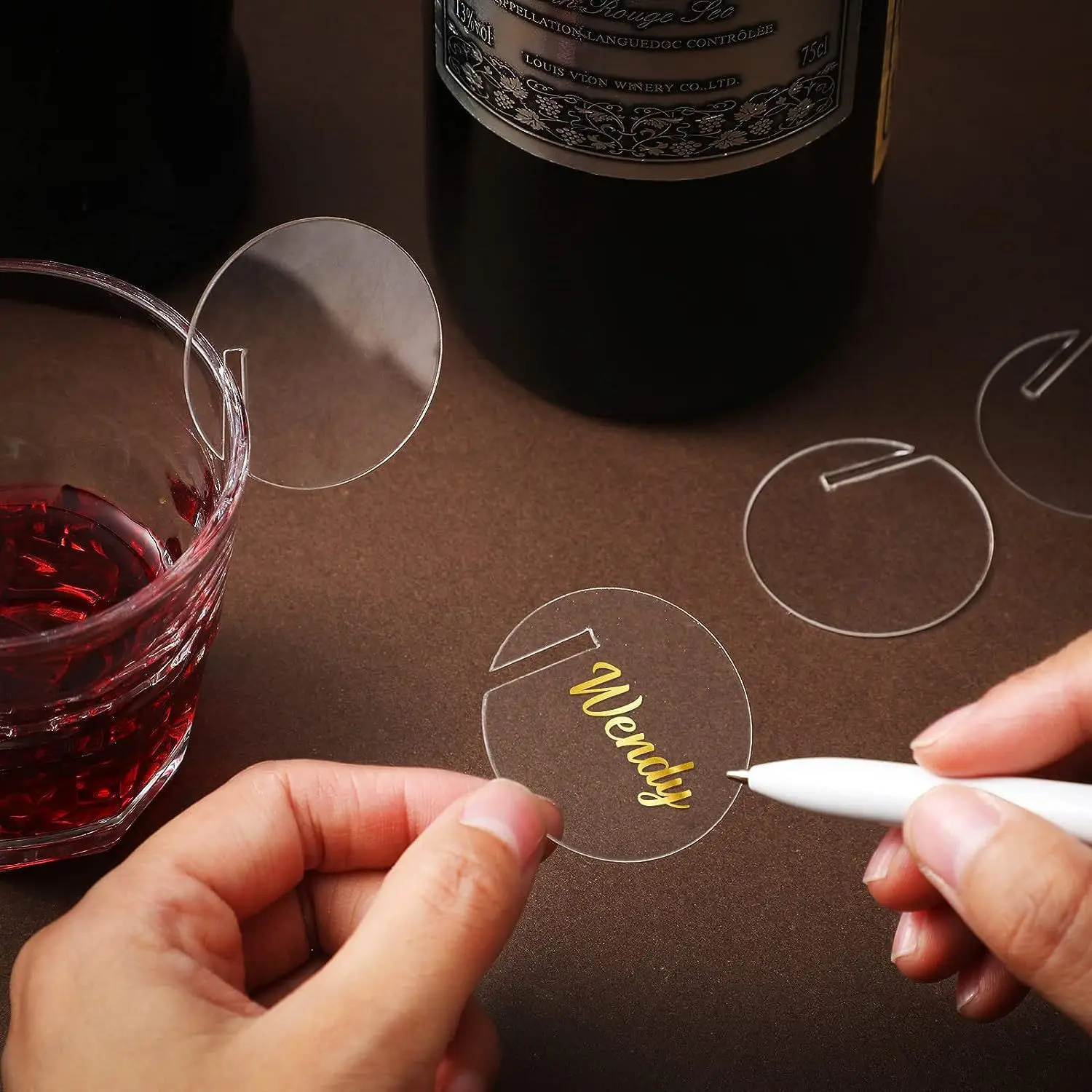 30pcs Beverage labels Acrylic  - Cocktail Recipe Book recension och pris