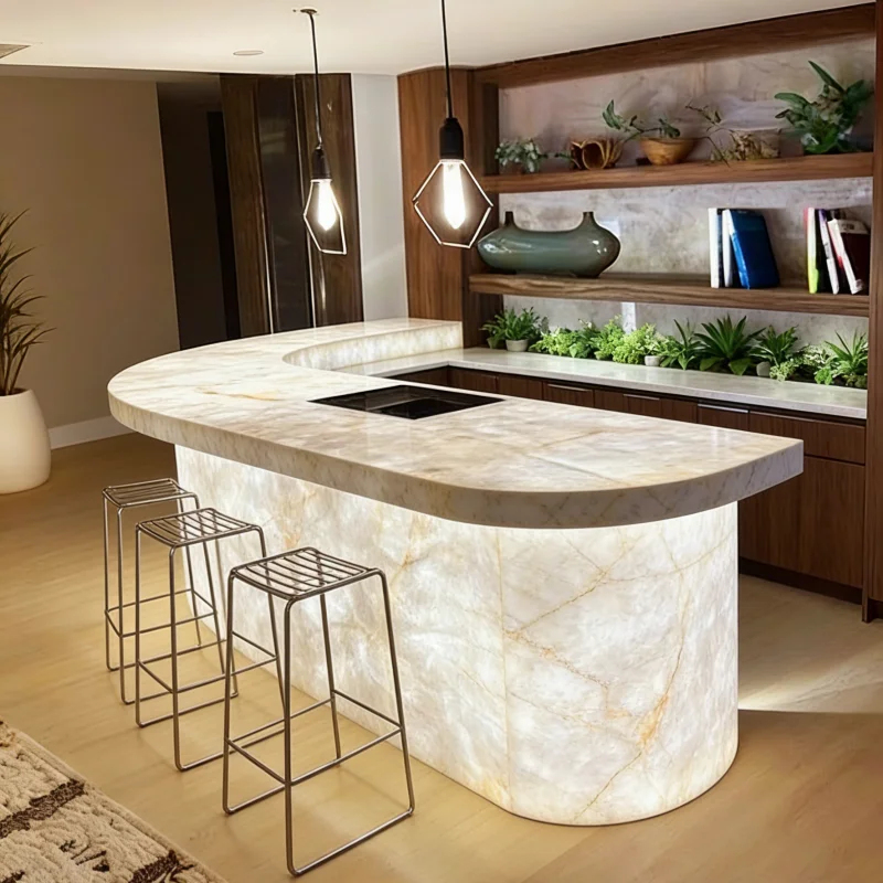 custom.Luxury Customized Solid - Home Bar And Counter recension och pris