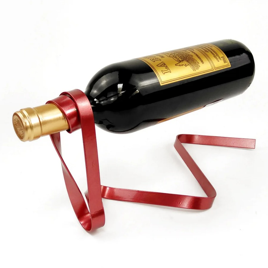 Colorful Ribbon Iron Wine Bott - Home Bar Shelf recension och pris